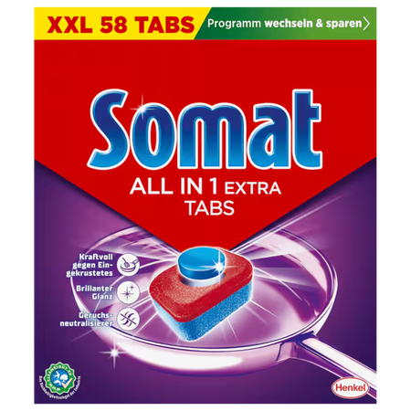 Somat All-in-1-Extra 58 Spülmaschinentabs 962,8g