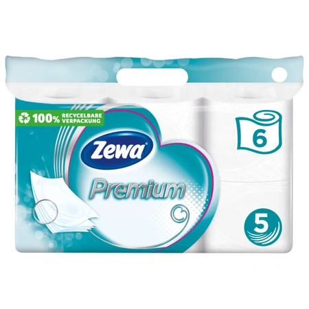 Zewa Premium Toilettenpapier 5-lagig 6x110 Blatt