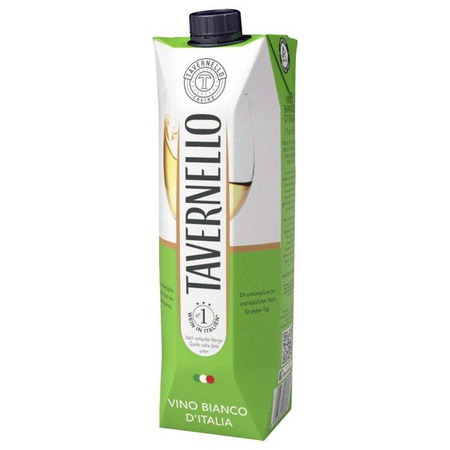 Tavernello Weißwein Tafelwein trocken 1l (Italien)