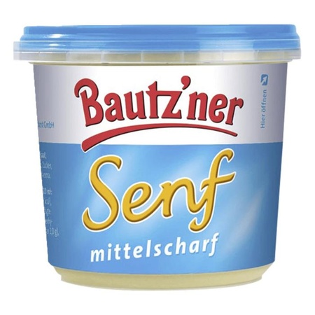 Bautz'ner Senf mittelscharf 200ml