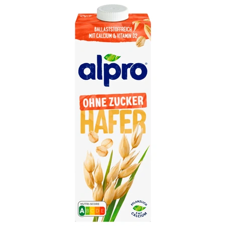 Alpro Hafer-Drink Ohne Zucker vegan 1l