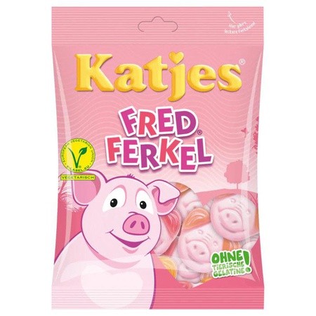 Katjes Fred Ferkel 200g (Schaumzucker mit Fruchtgummi - Vegetarisch)