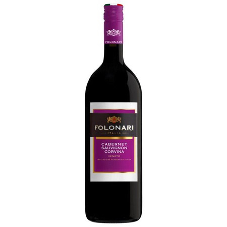 Folonari Rotwein Cabernet Sauvignon veneto 1 Liter (Italien)