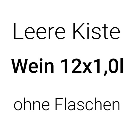 Leere Kiste Wein 12x1,0l ohne Flaschen