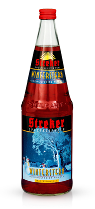 Streker Winterstern alkoholfreier Punsch Flasche 1.0l