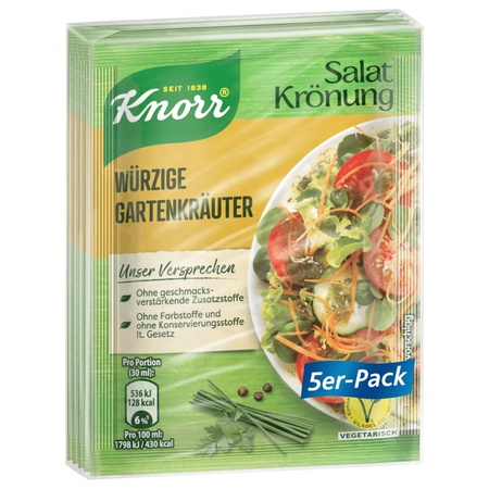 Knorr Salatkrönung Gartenkräuter 40g würzig 5er Pack Shop