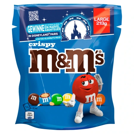 M&M'S Crispy 213g (Knusperreiskern in Milchschokolade)