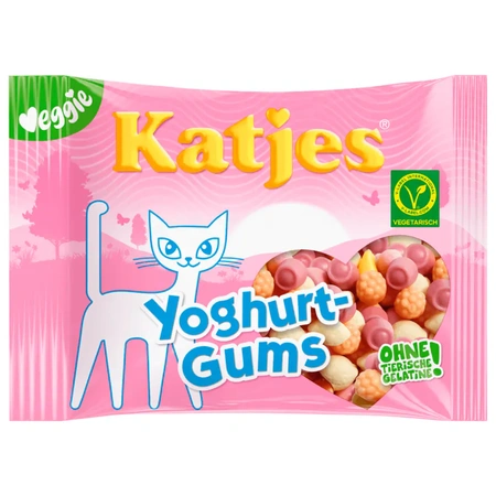 Katjes Yoghurt Gums 175g (Fruchtgummi und Magermilchjoghurtpulver)