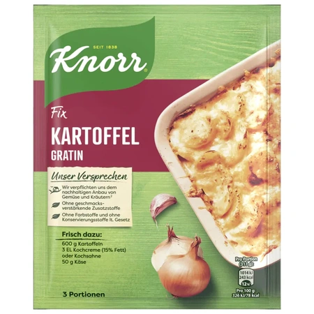 Knorr Fix Kartoffel Gratin 3 Portionen