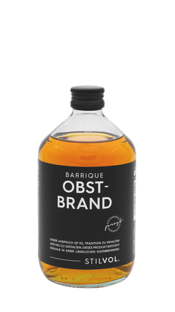 STILVOL. Barrique Obstbrand 40%  0,5l