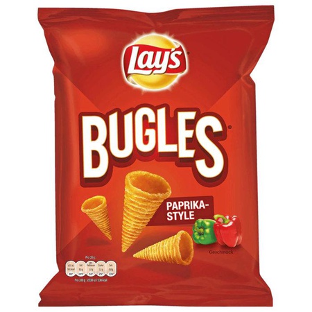 Lay's Bugles Paprika Style 95g (Maissnack mit Paprika-Geschmack)