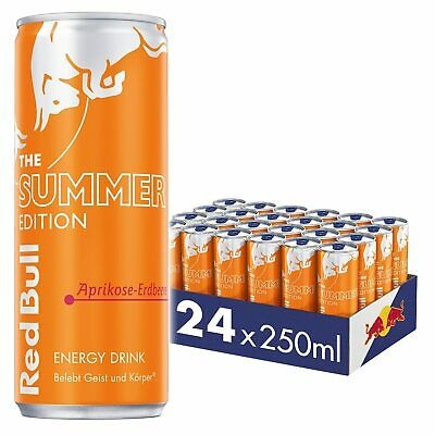 Red Bull summer Aprikose Erdbeere 24x0,25l Pfand