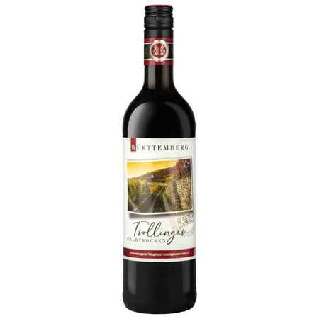 Württemberger Trollinger halbtrocken 0,75l (Rotwein, QbA)