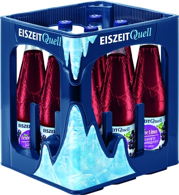 Eiszeitquell Feine Limo Schwarze Johannisbeere 9x0,75l