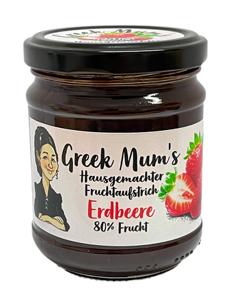 Greek Mum's Erdbeere 80% Frucht, 240gr