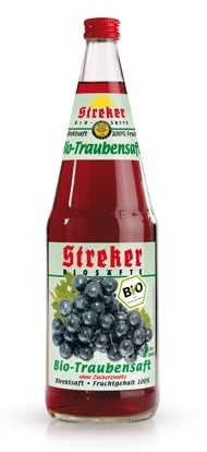 Streker BIO Traubensaft rot  6x1.0l Kiste