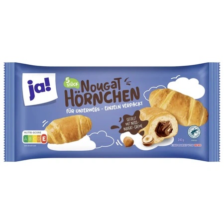ja! Nougat Hörnchen 5er  240g