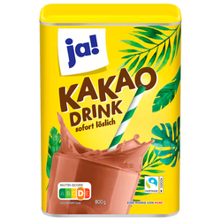 Ja! Kakaopulver Instant 800g (Kakaohaltiges Getränkepulver)