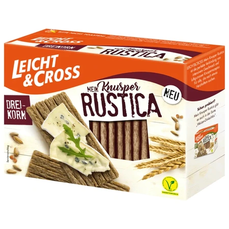Leicht & Cross Rustica Dreikorn 130g - Knusperbrot