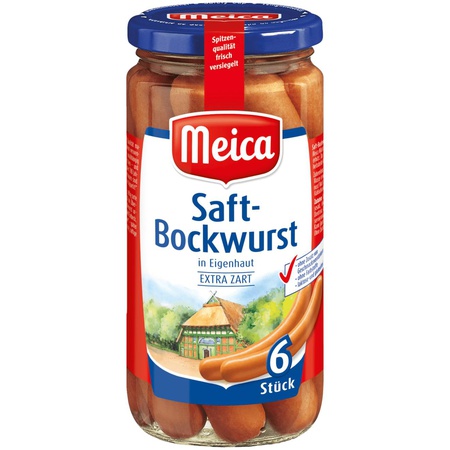 Meica Saft-Bockwurst extra zart 180g, 6 Stück
