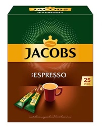 Jacobs löslicher Kaffee Espresso, 25 Instant Stick