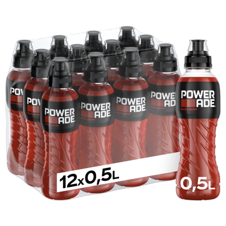 Powerade Sport Wild Cherry 12x0,5l  PET-Tray