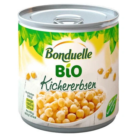 Bonduelle Bio Kichererbsen 265g - Kichererbsen, sanft dampfgegart