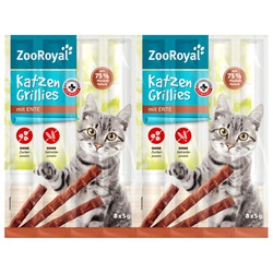 ZooRoyal Katzen-Grillies mit Ente 8x5g