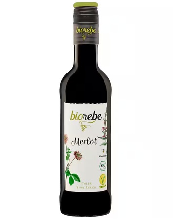 Biorebe Bio Rotwein Merlot trocken 0,25l