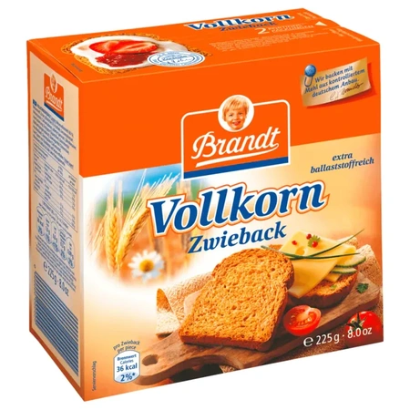 Brandt Vollkorn-Zwieback 225g