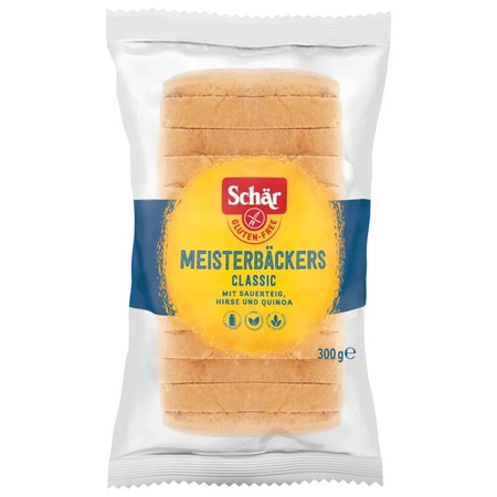 Schär Meisterbäckers Brot classic 300g - Glutenfrei mit Sauerteig, Hirse und Quinoa