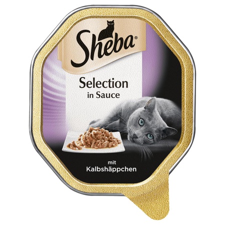 Sheba Selection mit Kalbshäppchen 85g (Katzenfutter-Tiernahrung)