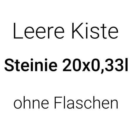 Leere Kiste Steinie 20x0,33l l ohne Flaschen