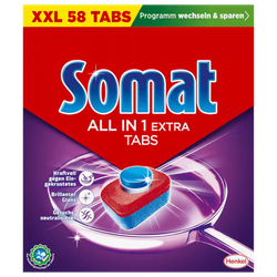 Somat All-in-1-Extra 58 Spülmaschinentabs 962,8g