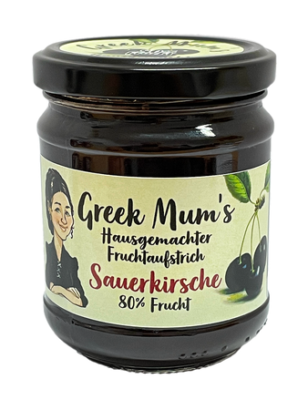 Greek Mum's Sauerkirsch 80% Frucht, 240gr