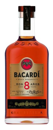Bacardi 8 Anos Brauner Rum 0,7l