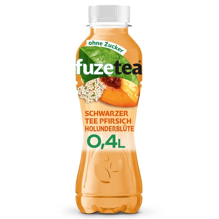 Fuze Tea Pfirsich Holun. ohne Zucker 12x0,4 PET EW