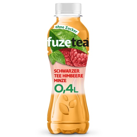 Fuze Tea Himbeer Minze ohne Zucker 12x0,4 PET EW