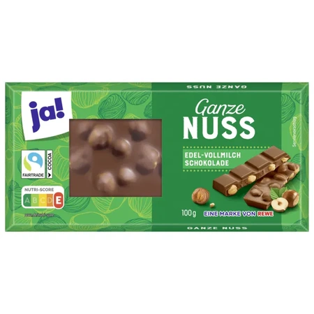 ja! Schokolade Ganze Nuss100g