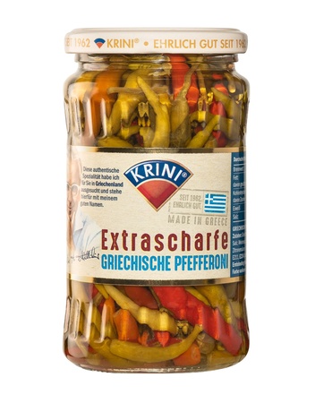 Krini Griechische Pfefferoni, extra scharf 370ml