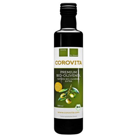 Corovita Bio natürliches Olivenöl extra 500ml - Natives Bio Olivenöl extra