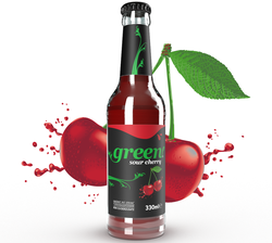 green sour cherry 24x0,33l Glas