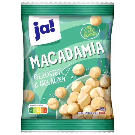 Ja! Macadamia geröstet & gesalzen 125g