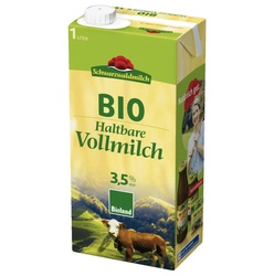 Schwarzwälder Bio H Milch 3,5% 12x1l