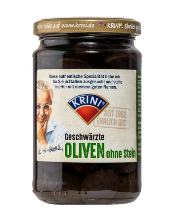 Krini Schwarze Oliven ohne Stein 314ml