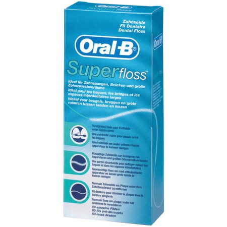 Oral-B Zahnseide Fäden Super Floss 50 Stück