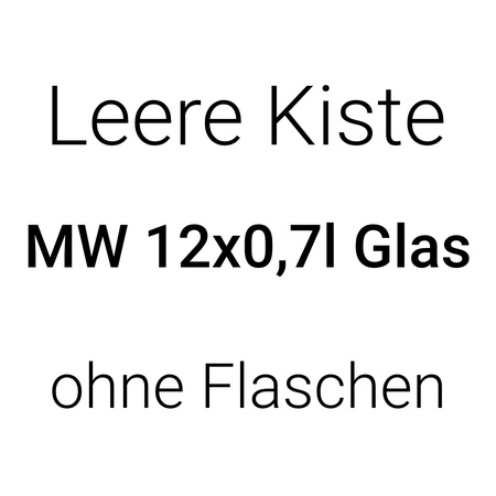 Leere Kiste Glas MW 12x0,7l ohne Flaschen