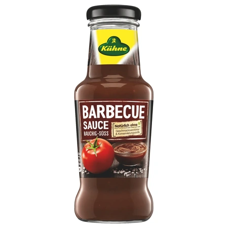 Kühne Barbecue-Sauce 250ml - Wüzsauce, angenehm rauchiger Geschmack