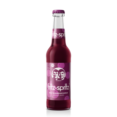 fritz spritz bio traubenschorle 24x0,33l