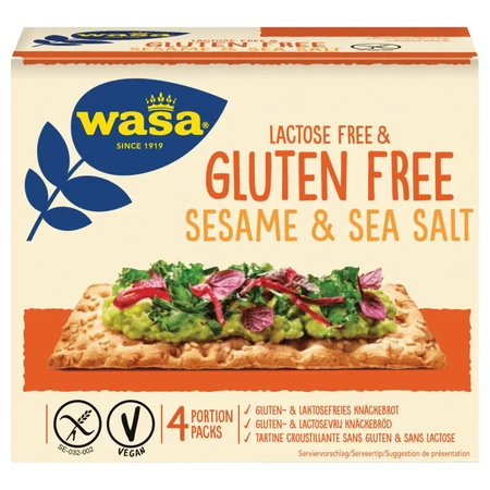 Wasa Knäckebrot Sesame & Sea Salt glutenfrei 240g